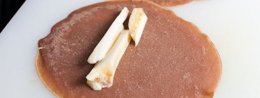 шоколадные блины с бананом. Шаг 10