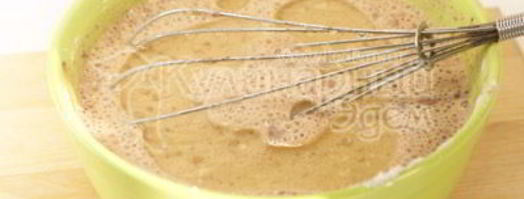 шоколадные блины с творогом и клубникой. Шаг 3