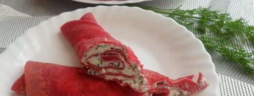 свекольные блины на ряженке. Шаг 7