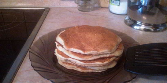 Толстые пышные блины на кефире