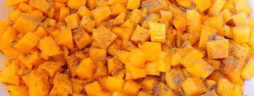 томатные блинчики с пряной тыквой и брынзой. Шаг 4