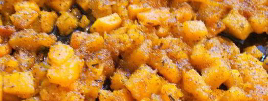 томатные блинчики с пряной тыквой и брынзой. Шаг 5