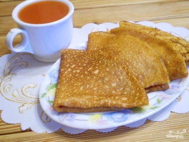 Рецепт томатных блинов