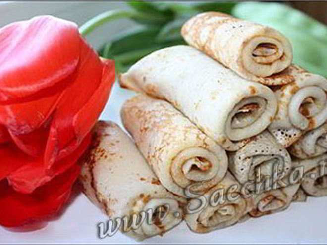 Рецепт тонких блинчиков