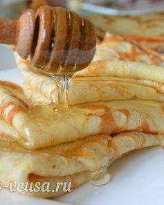 Тонкие блины на молоке