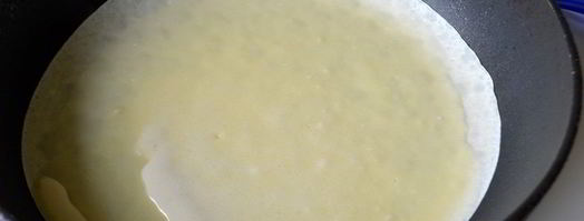 тонкие блины на молоке. Шаг 11