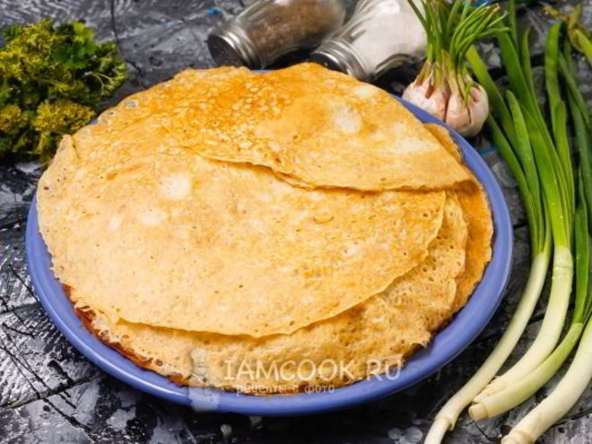 Рецепт тонких блинов с дырочками на минералке