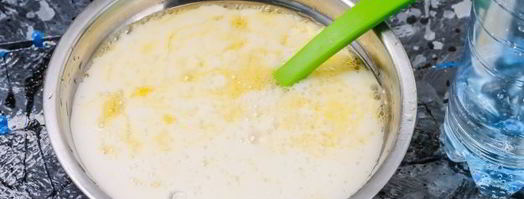 тонкие блины с дырочками на минералке. Шаг 5