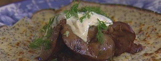 венгерские маковые блины с куриной печенкой. Шаг 11