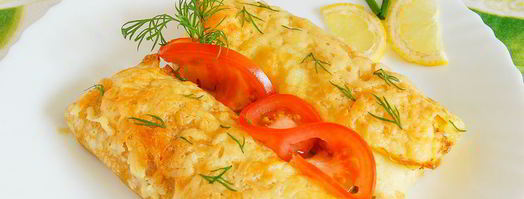 яичные блинчики с курицей и грибами. Шаг 6