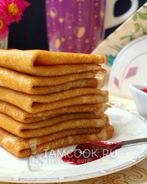 Заварные блины на кислом молоке