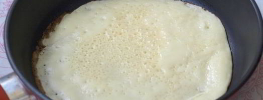 заварные блины на кислом молоке. Шаг 11