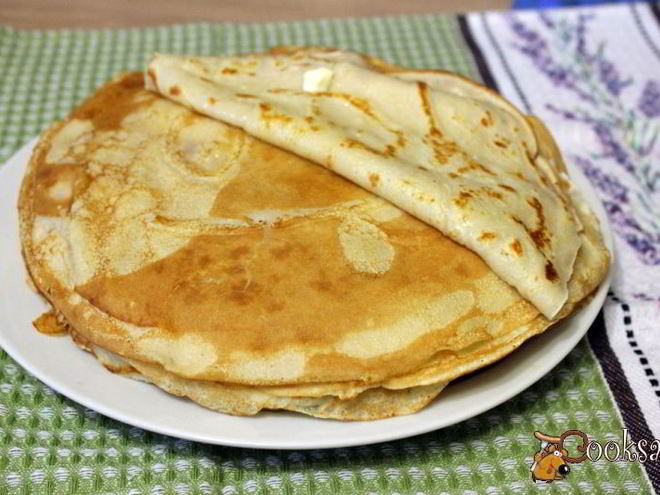 Рецепт заварных блинов неженка