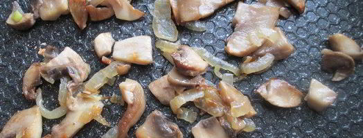 заварные блины с грибным припеком. Шаг 3