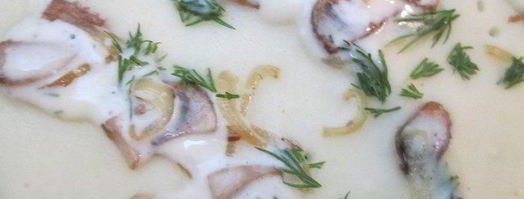 заварные блины с грибным припеком. Шаг 6