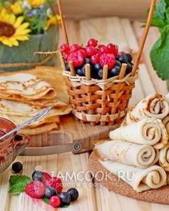 Заварные творожные блины