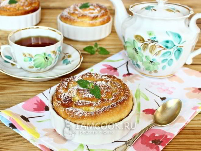 Рецепт булочек с лимонной начинкой