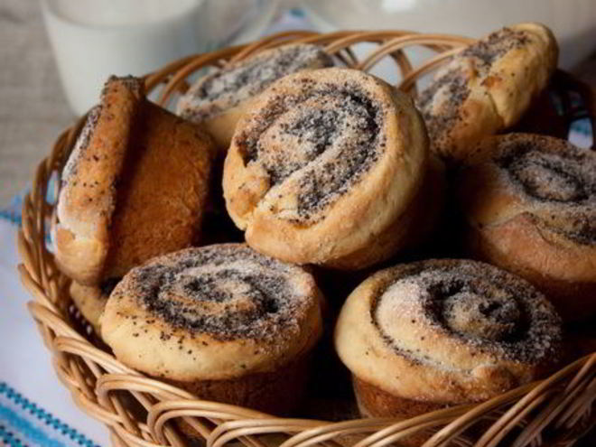 Рецепт булочек с маком