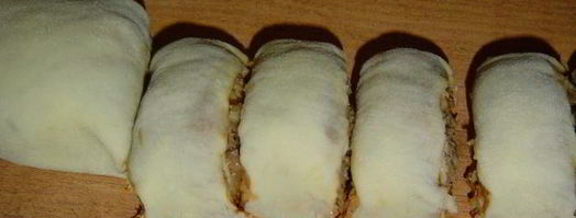 булочки с яблоками, изюмом и сгущенным молоком. Шаг 4