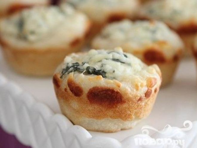 Рецепт булочек со шпинатом