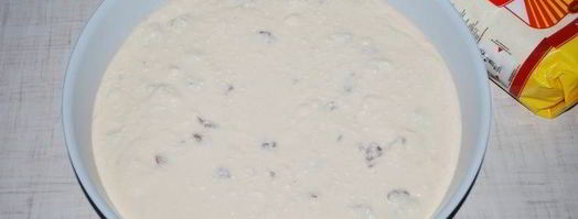 быстрая ватрушка с творогом и карамельным соусом. Шаг 6