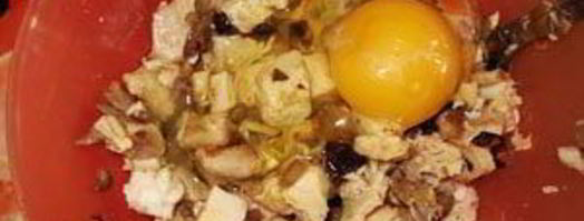 курочка на булочке с кунжутом. Шаг 2