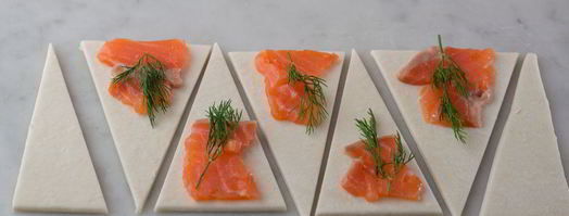 мини-круассаны с копченой форелью. Шаг 4