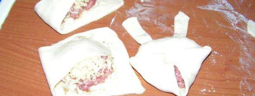 плюшки из слоеного теста. Шаг 10