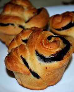 Шоколадные булочки Розочки