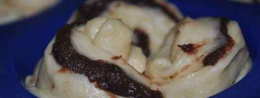 шоколадные булочки розочки. Шаг 6