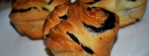 шоколадные булочки розочки. Шаг 7