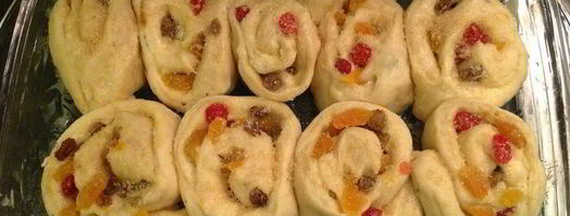 традиционные булочки с фруктами. Шаг 8