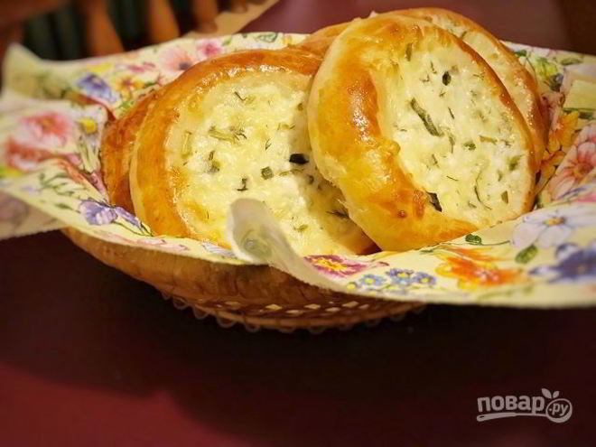 Рецепт ватрушек с сыром и зеленью