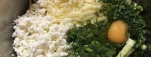 ватрушки с сыром и зеленью. Шаг 8