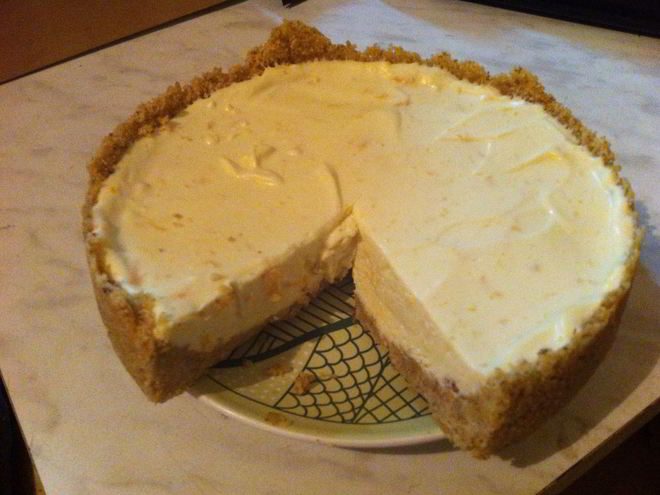 Рецепт апельсинового чизкейка без запекания