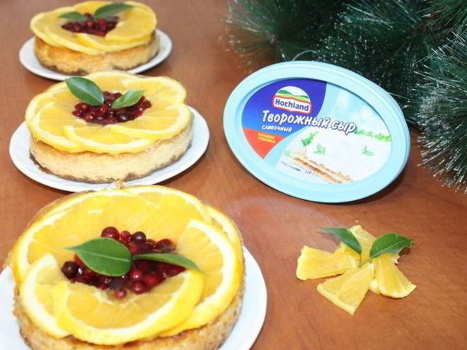 Рецепт апельсиновых мини-чизкейков