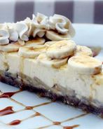 Банановый чизкейк с карамелью