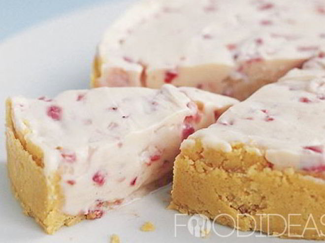 Рецепт белого шоколадного чизкейка с клубникой