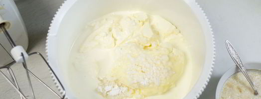 чизкейк без выпечки с карамелизированными грушами. Шаг 7