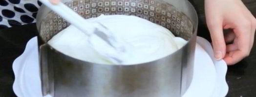 чизкейк без выпечки с вишней. Шаг 7