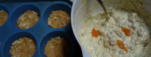 чизкейк из копченого лосося. Шаг 2