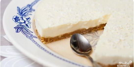 Чизкейк из рикотты без выпечки