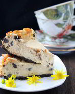 Чизкейк из ряженки с печеньем