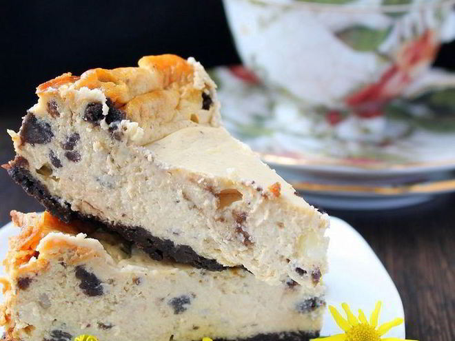 Рецепт чизкейка из ряженки с печеньем