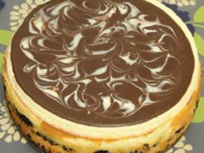 Рецепт чизкейка с шоколадной прослойкой