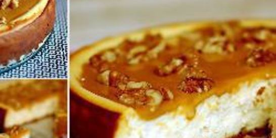 Чизкейк с вареной сгущенкой