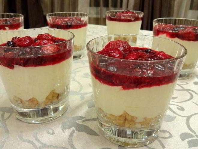 Рецепт чизкейка в стаканчиках