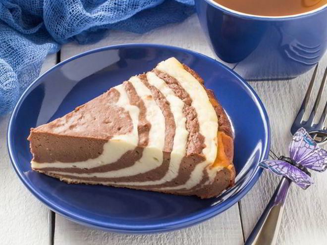 Рецепт чизкейка зебра