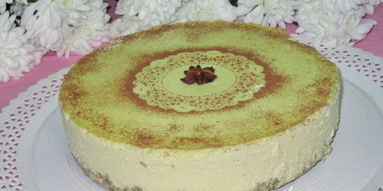 Диетический яблочно-творожный чизкейк