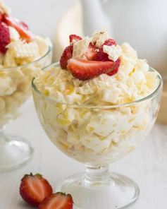 Фруктовый салат-чизкейк